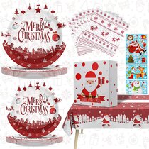 Paper Christmas Napkins Shiny Merry Christmas Disposable Lunch Party Serviettes