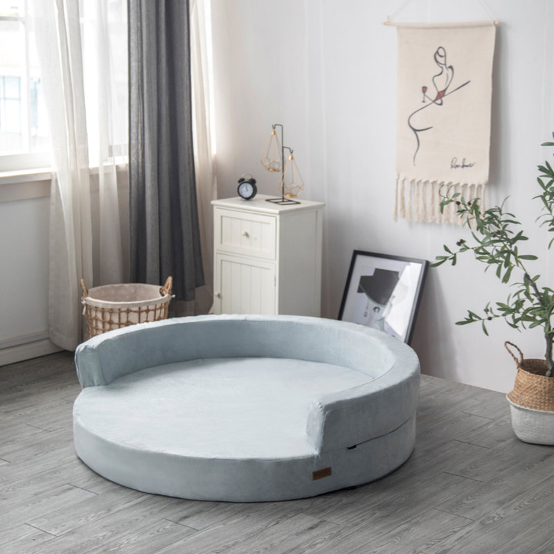 fala deluxe orthopedic memory foam bolster dog bed