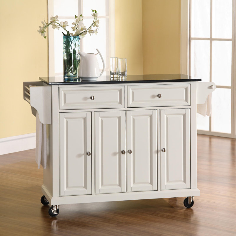Darby Home Co Pottstown Kitchen Island With Granite Top Reviews Pottstown Kitchen Island With Granite Top