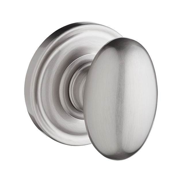 Baldwin Ellipse Passage Door Knob With Traditional Round Rose