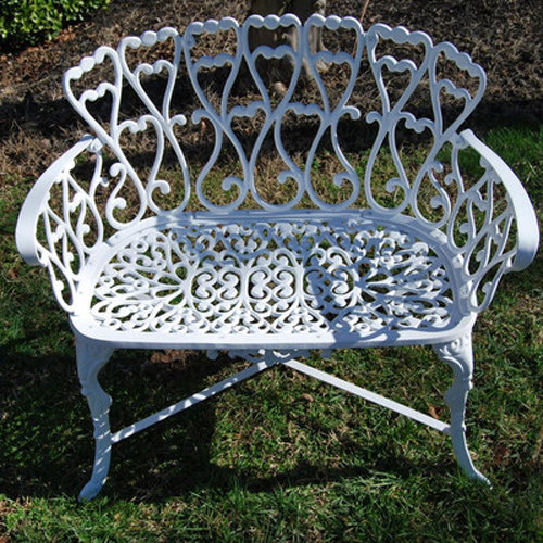 Piersurplus Victorian Cast Aluminum Garden Bench Reviews Wayfair