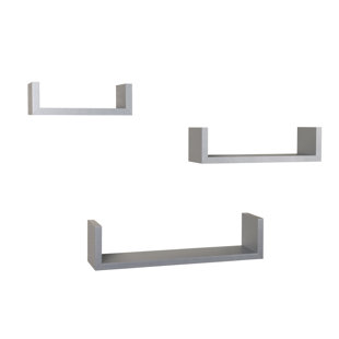 Modern Contemporary Floating Stainless Steel Shelf Allmodern Quickview