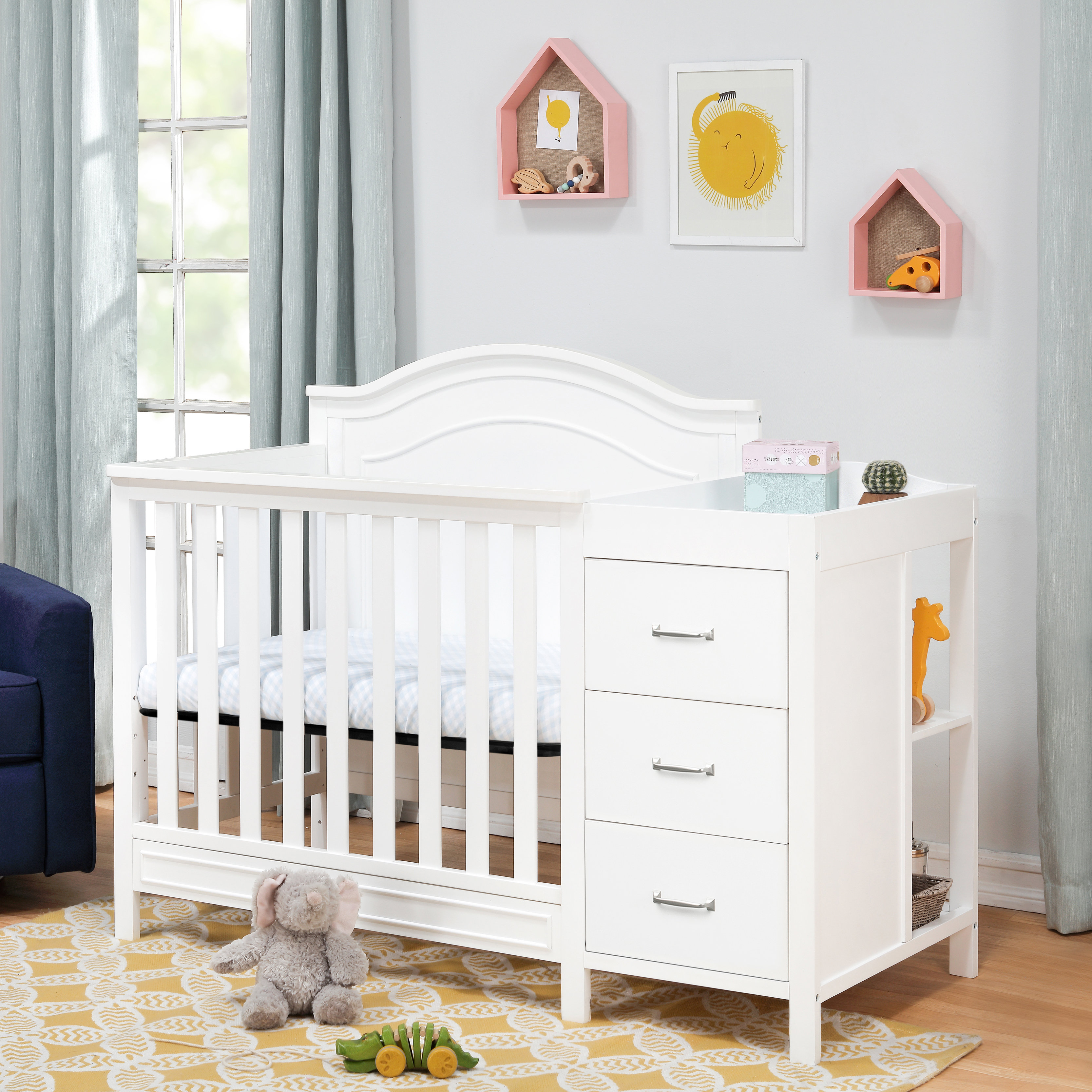 mini cot bed with drawer