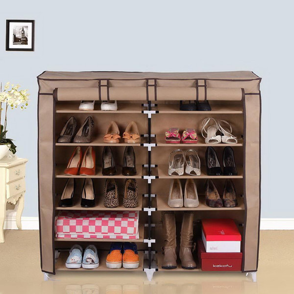 Rebrilliant Portable Rack Closet Organizer 36 Pair Shoe ...