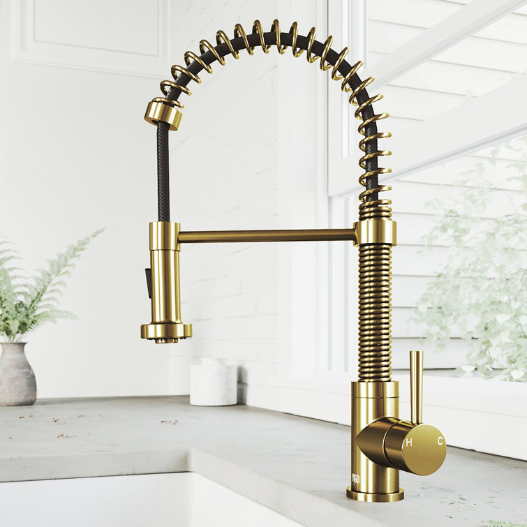 Edison Pull Down Single Handle Kitchen Faucet with Optional Soap Dispenser