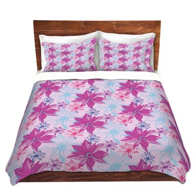 Shaded Flower Duvet Cover Set East Urban Home Size 1 King Duvet