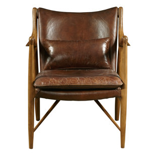 Modern Contemporary Mid Century Leather Chair Allmodern Harmony Leather Armchair