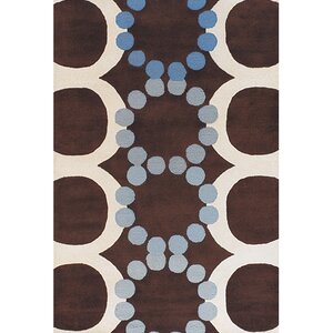 Osteen Brown/White Area Rug