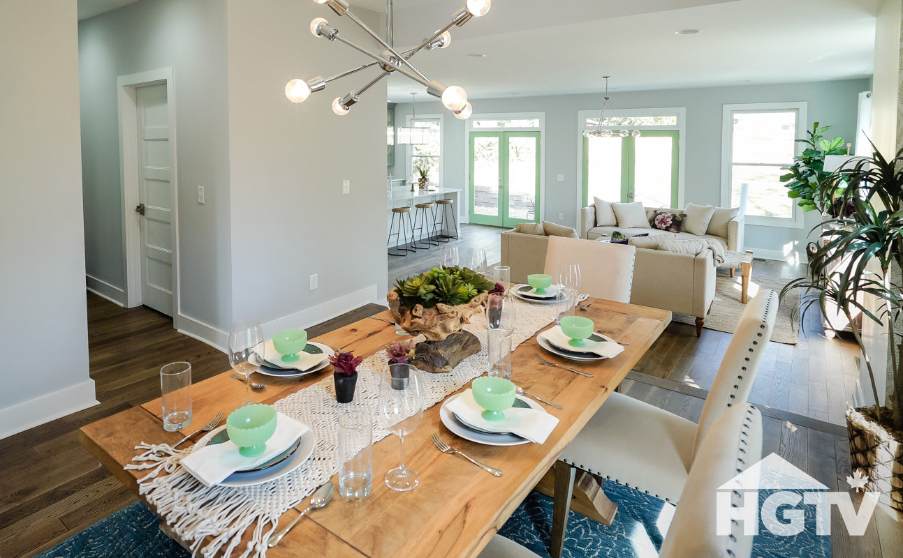 Dining Room Design Photo By Hgtv Canada S Masters Of Flip View Next Room