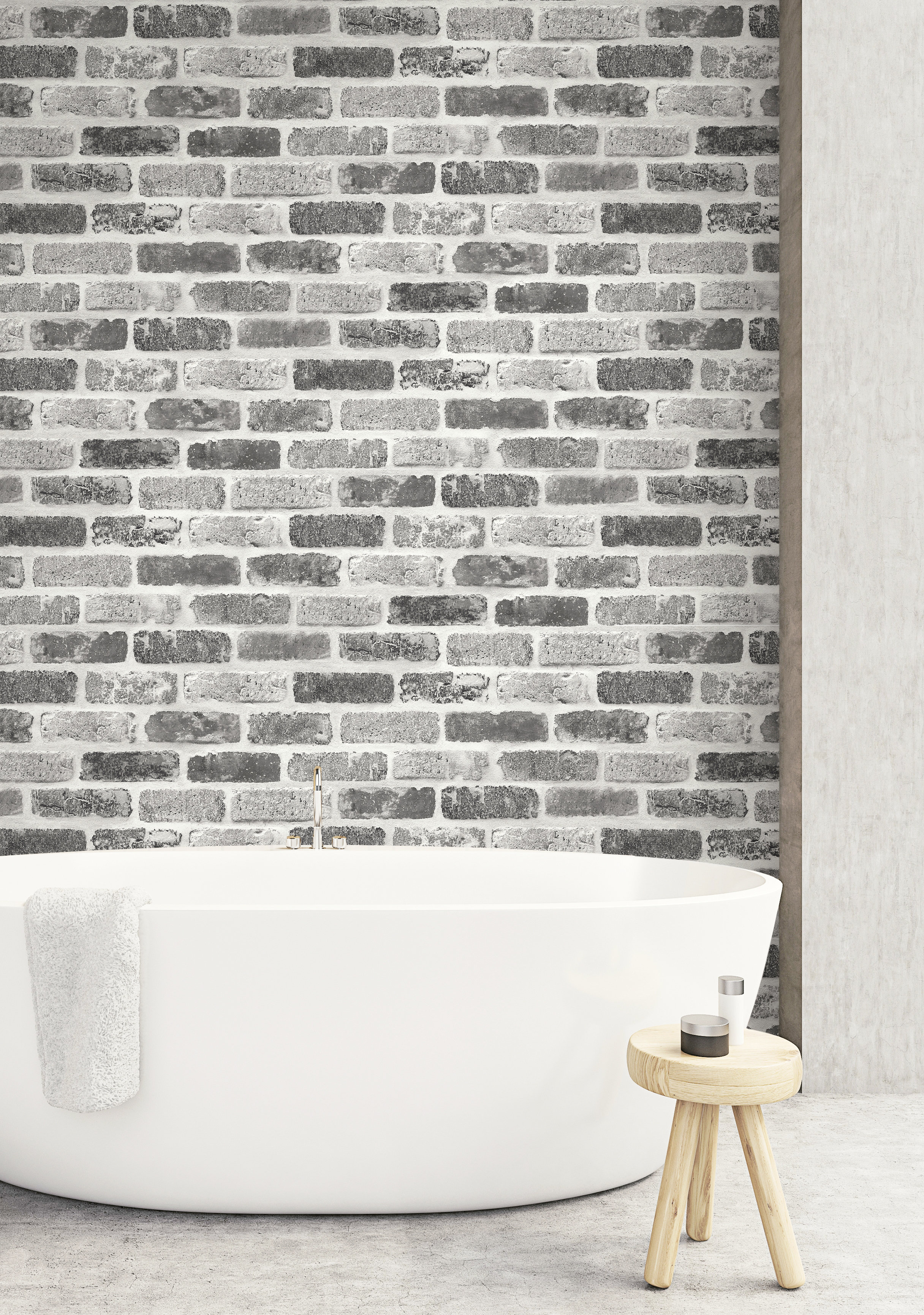 Williston Forge Rosalinda Washed Faux Brick 18 L X 20 5 W And Williston Forge Rosalinda Washed Faux Brick 18 L X 20 5 W And Stick Wallpaper Roll Wayfair