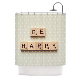 Be Happy Shower Curtain