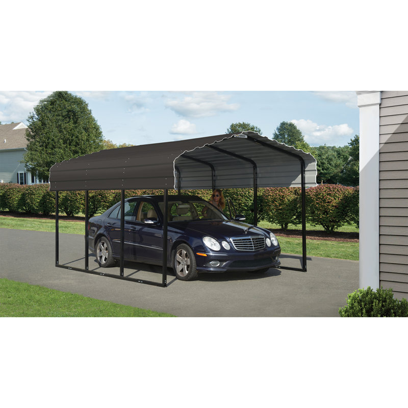 Arrow Steel Carport 10 Ft X 15 Ft Canopy Reviews Wayfair Ca