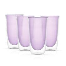 Purple highball glasses clearance