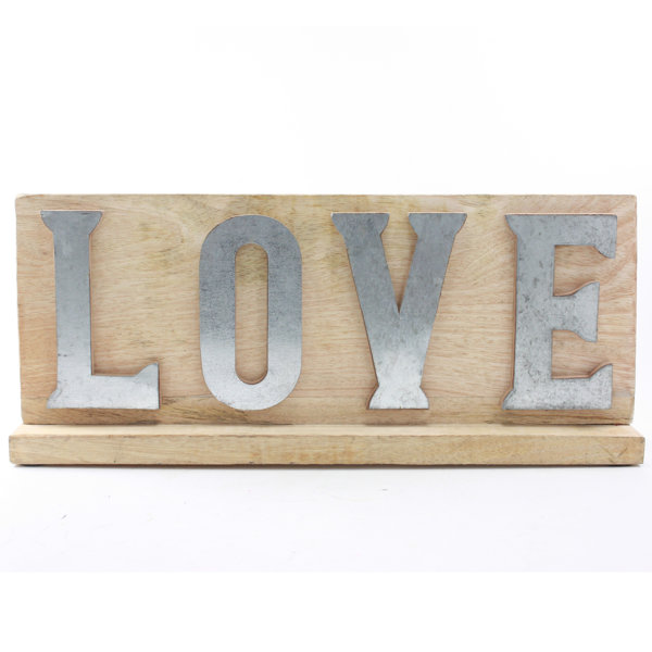 Fetco Home Decor Turpin Love Sign Wall Decor Wayfair