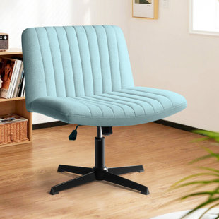 small white desk chair no wheels