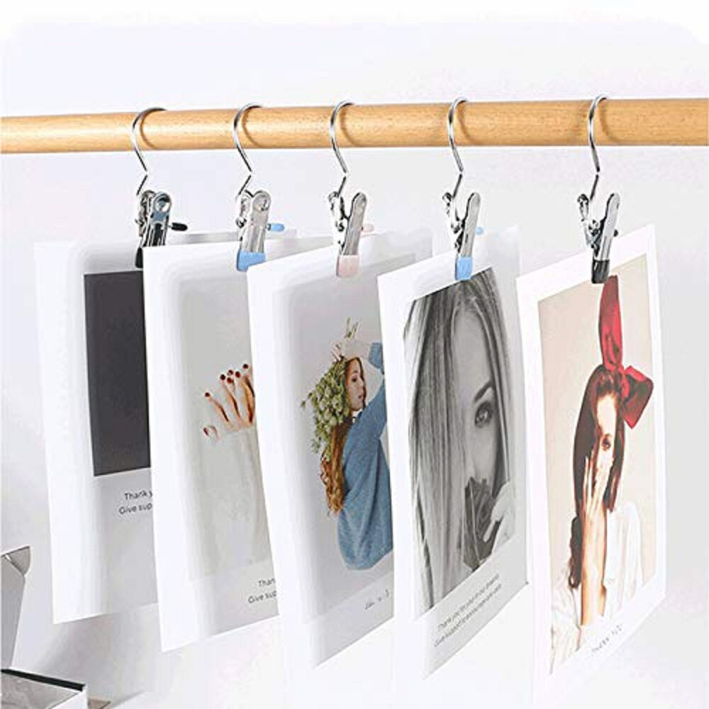 Laundry Hook Boot Hanger with Clips Portable Clothes Pins Hangers Home 12 Pack 