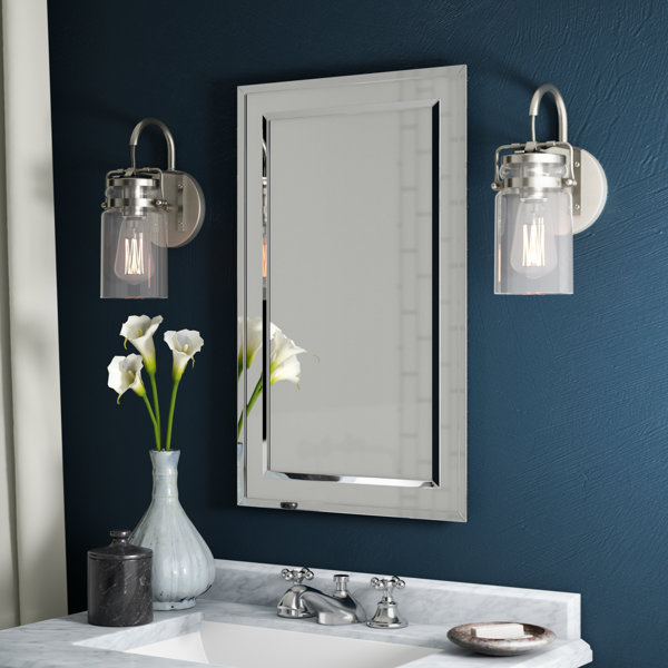 picture Recessed Bathroom Medicine Cabinet Ideas graford recessed frameless medicine cabinet with 2 adjustable shelves