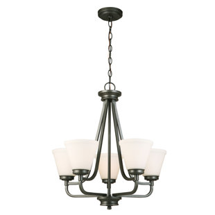 Go to store & view more images Cintron 5-Light Shaded Chandelier by Red Barrel Studio