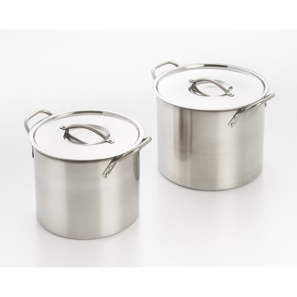 Cook Pro Stock Pot Set with Lid & Reviews | Wayfair