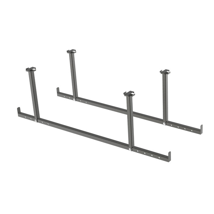 Versarac 2 Piece Accessory Kit Hanging Bars Ceiling Mounted Rack