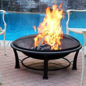 Golden Steel Wood Burning Fire Pit