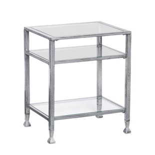 Modern Contemporary Brushed Silver End Table Allmodern Save