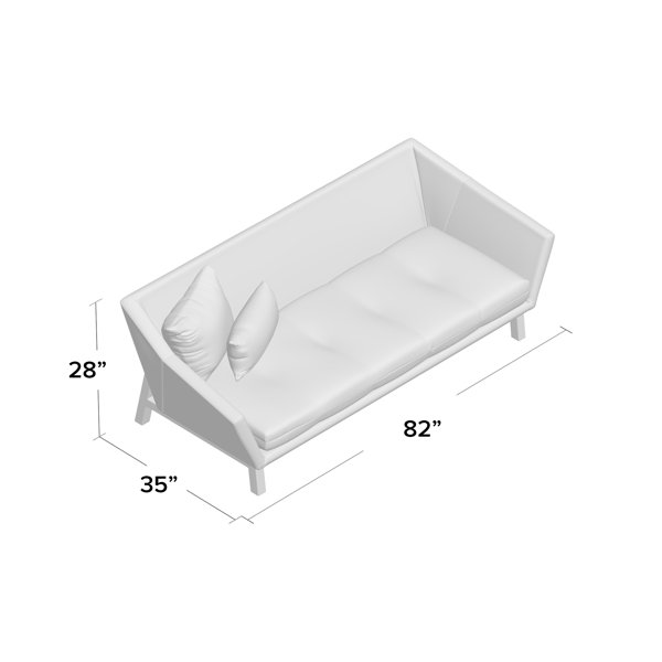 Astrid 82 Flared Arm Sofa Allmodern