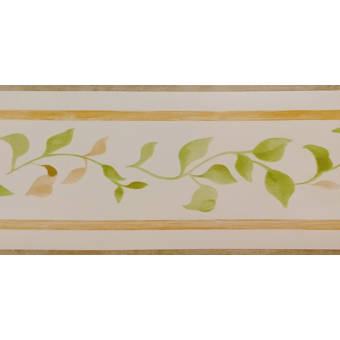 August Grove Kaelynn Peel And Stick Leaves On Vine Retro Design 33