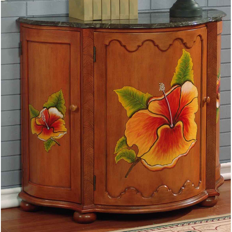 Bay Isle Home Spiers Hand Painted Swivel Front Bar 3 Door Accent Cabinet Wayfair