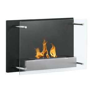 Fellman Wall Mount Ethanol Fireplace by Varick Gallery
