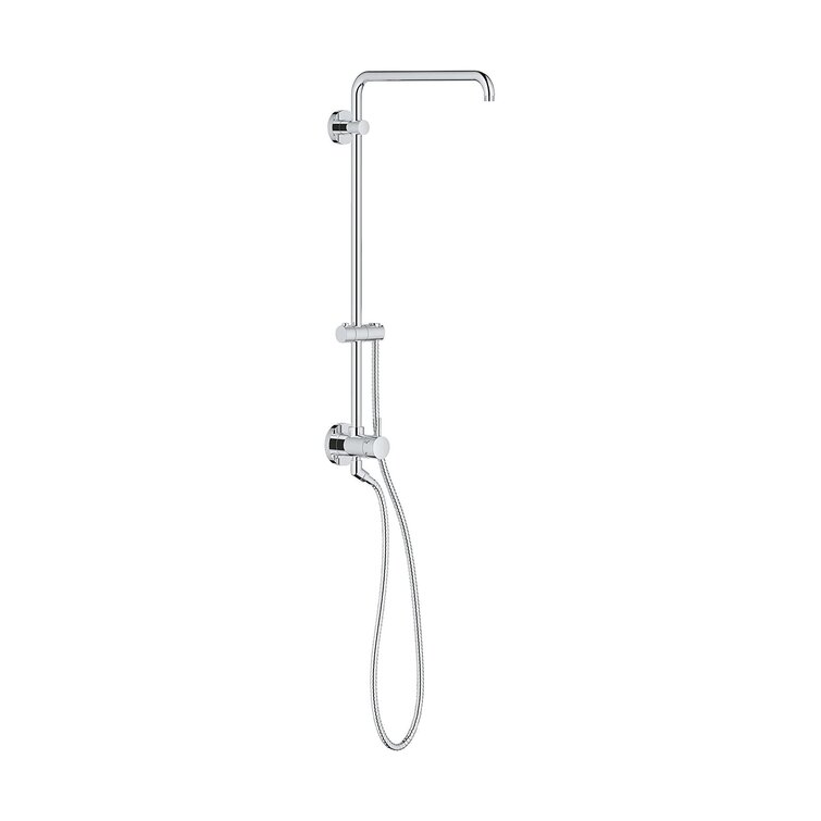 2.5 GPM GROHE 27867EN1 Retro-Fit Euphoria 25 Inch Shower System Brushed Nickel