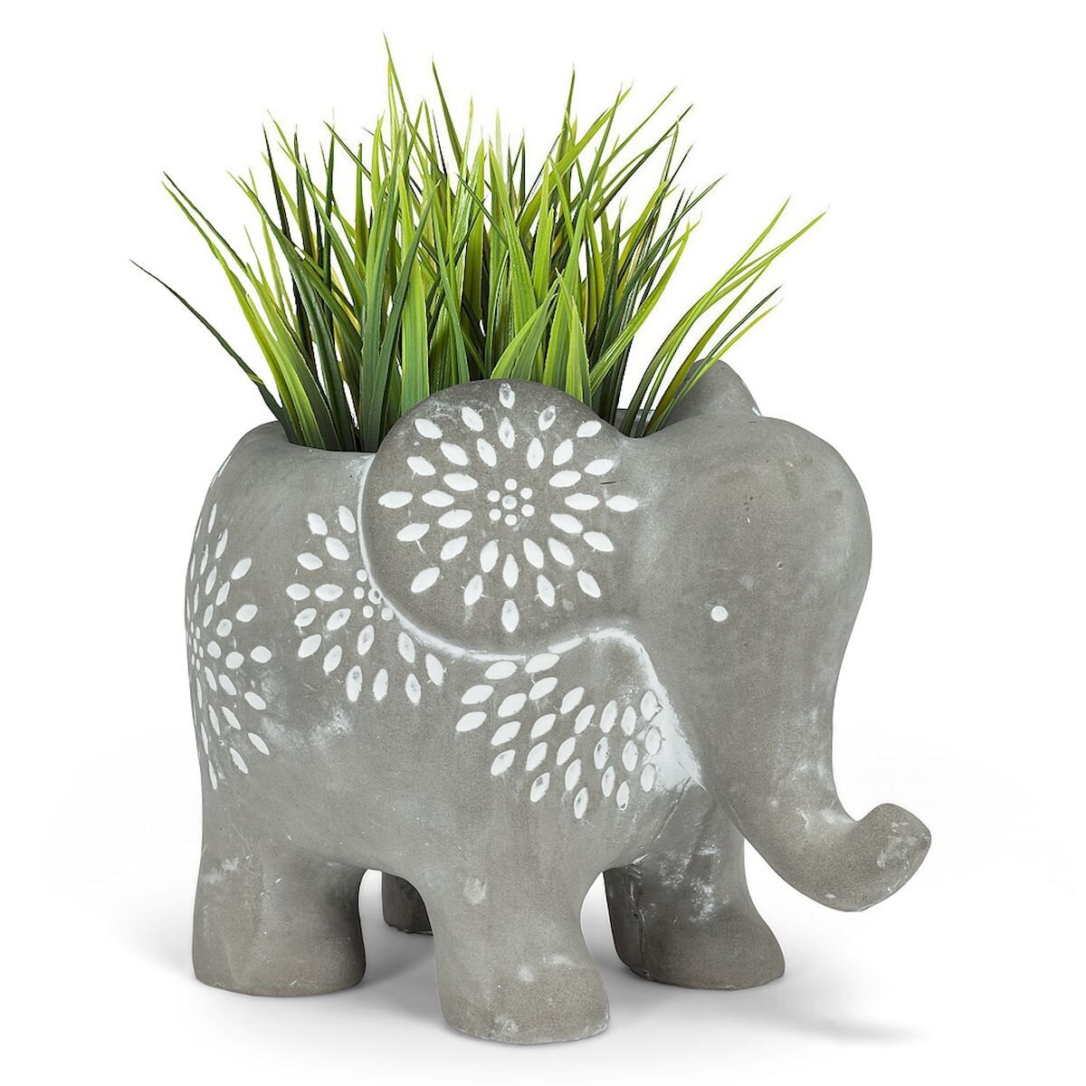 Elephant Garden Concrete Pot Planter Statue Art Cute Indoor/outdoor 