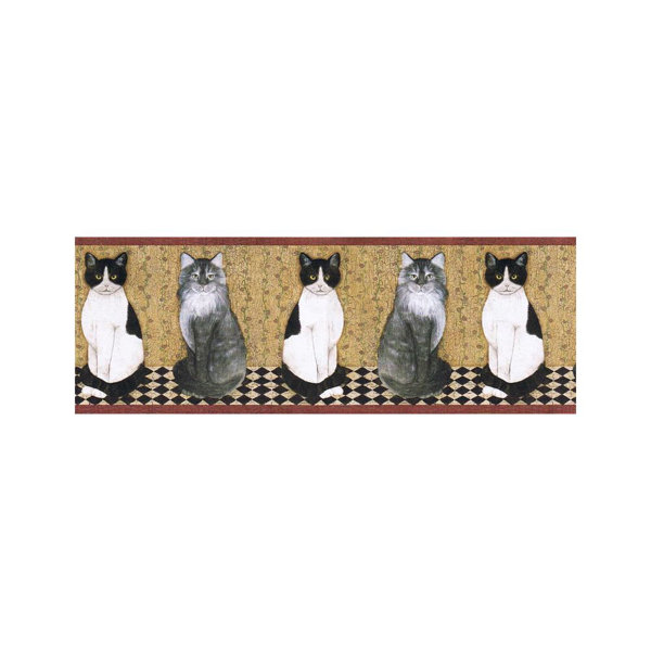 Winston Porter Norberto Cats 15 L X 9 W Wallpaper Border Wayfair