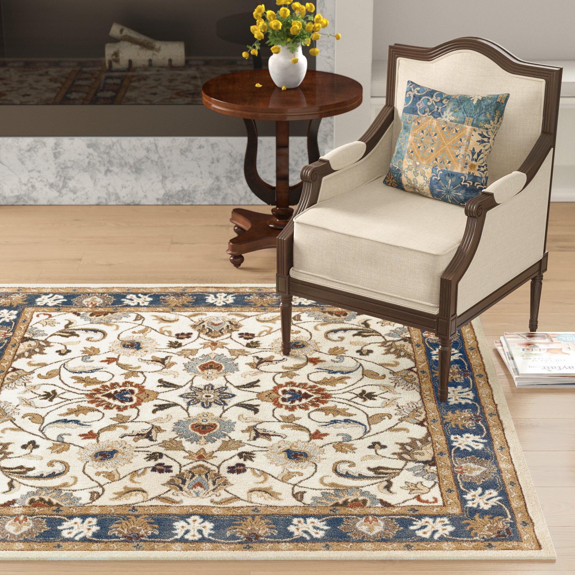 Contemporary Geometric Bordered 3 Pieces Area Rug Modern Striped Runner Mat Set 