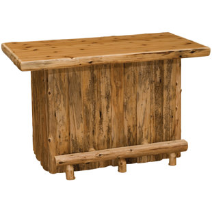 Go to store & view more images Fireside Lodge Cedar Home Bar with Armor Finish