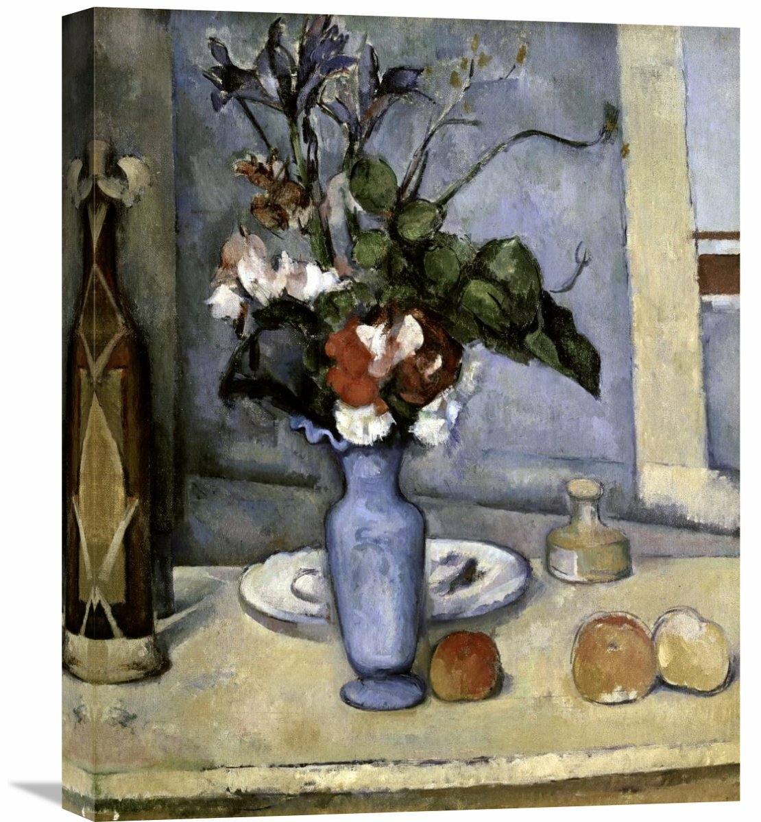 Global Gallery Blue Vase By Paul Cezanne Painting Print On