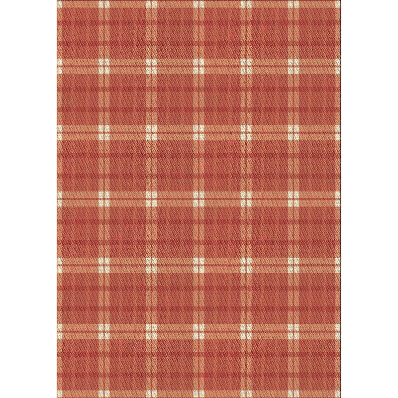 East Urban Home Plaid Wool Red Area Rug Wayfair Ca
