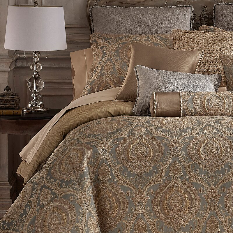 Astoria Grand Cully Damask Reversible Comforter Set Wayfair