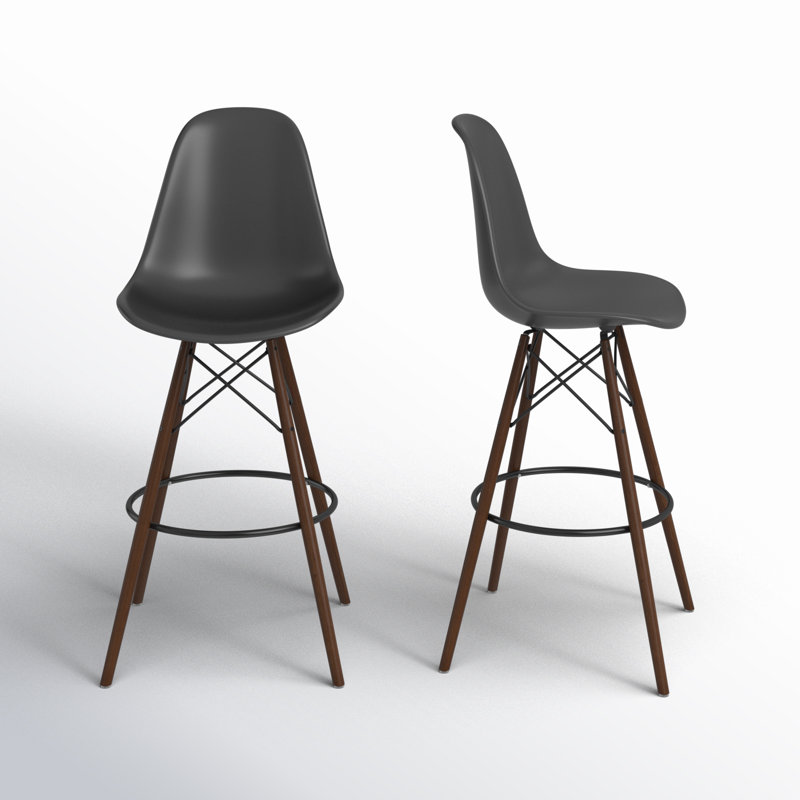 Jordan Bar & Counter Stool Seat Height: Bar Stool (29.5" Seat Height), Color/Pattern: Brown/Natural