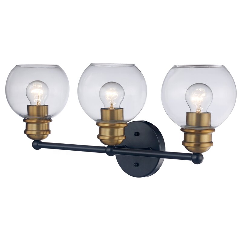 4 Light Vanity Light Black