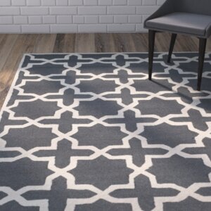 Martins Dark Grey/Ivory Area Rug