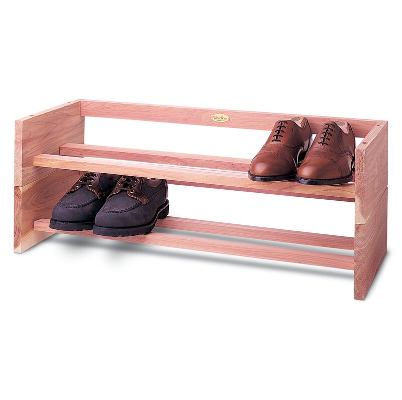 Woodlore Large Single 1 Tier 5 Pair Shoe Rack Reviews Wayfair Ca