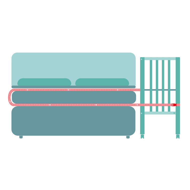fillikid convertible bedside crib