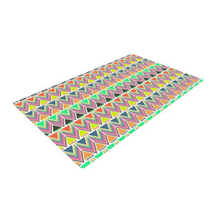 Nandita Singh Pattern Play Multi Chevron Rainbow Area Rug