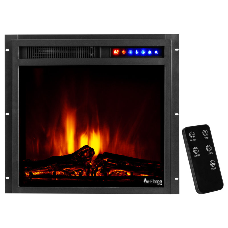 Ebern Designs Montana 19 X 18 Electric Fireplace Insert Wayfair
