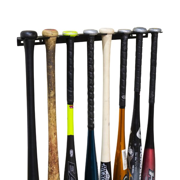 Universal Tennis/ Baseball Bat Softball Racket Wall Mounted Holder Rack Display