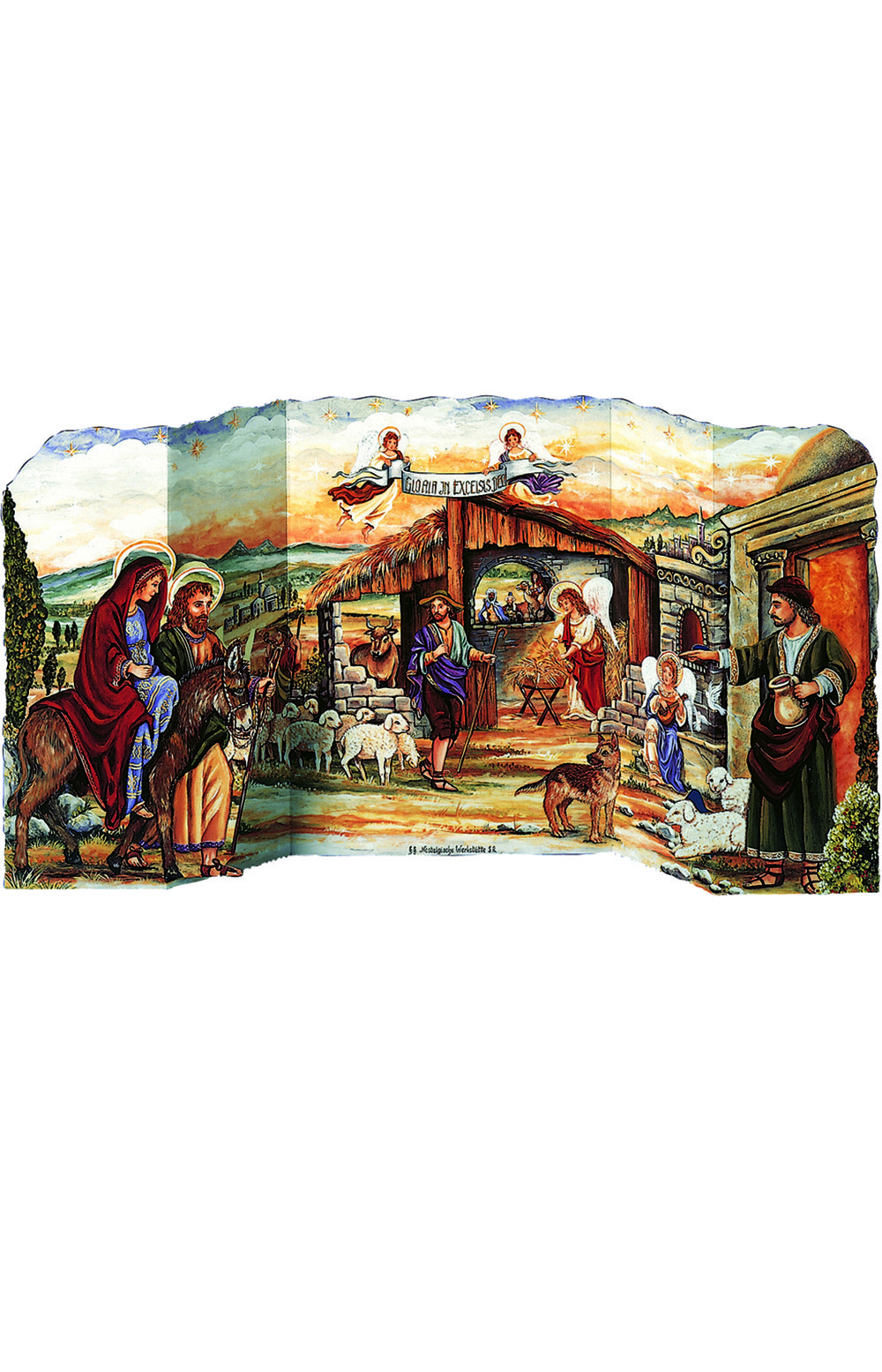 The Holiday Aisle Raci 3 Dimensional Nativity Scene Advent Calendar