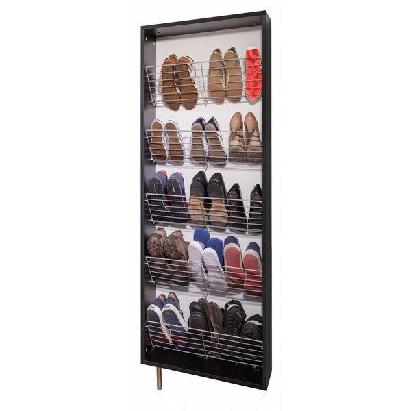 Rebrilliant Abstract 15 Pair Shoe Storage Cabinet Wayfair Co Uk