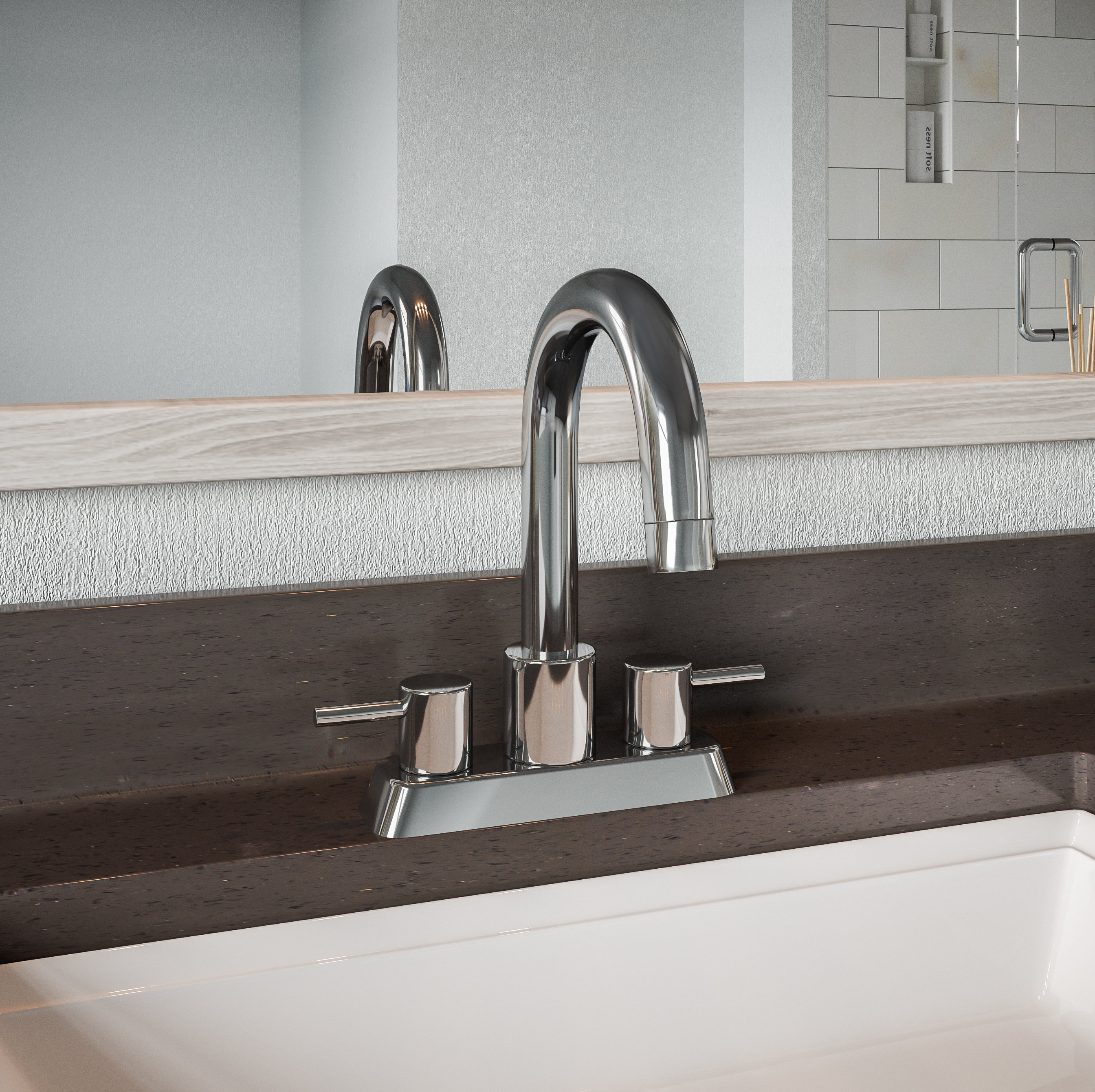 Aspasia Centerset Bathroom Faucet with Drain Assembly Aspasia Centerset Bathroom Faucet with Drain Assembly