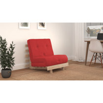 red futon chair